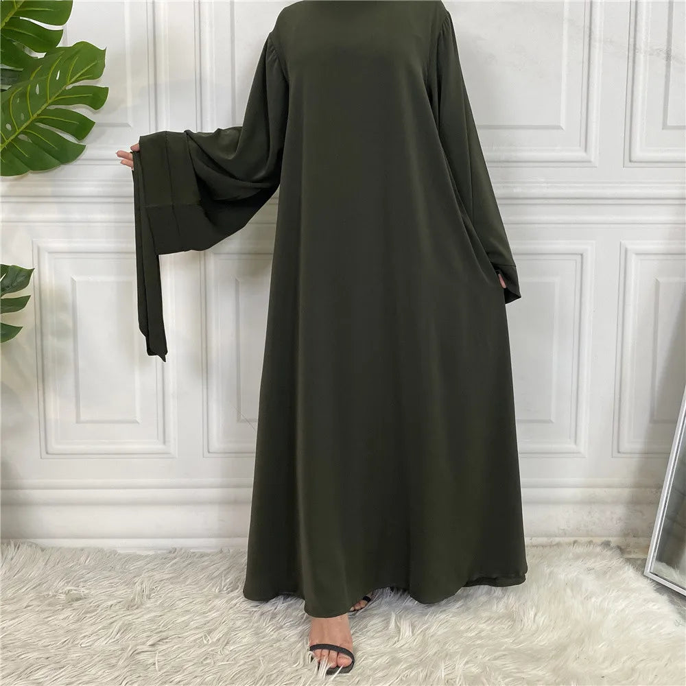 Modest Abaya Ramadan Musulman De Mode Maxi Robe Turkey Kaftan Islamic Clothing Muslim for Women Hijab Dress Caftan Vestidos