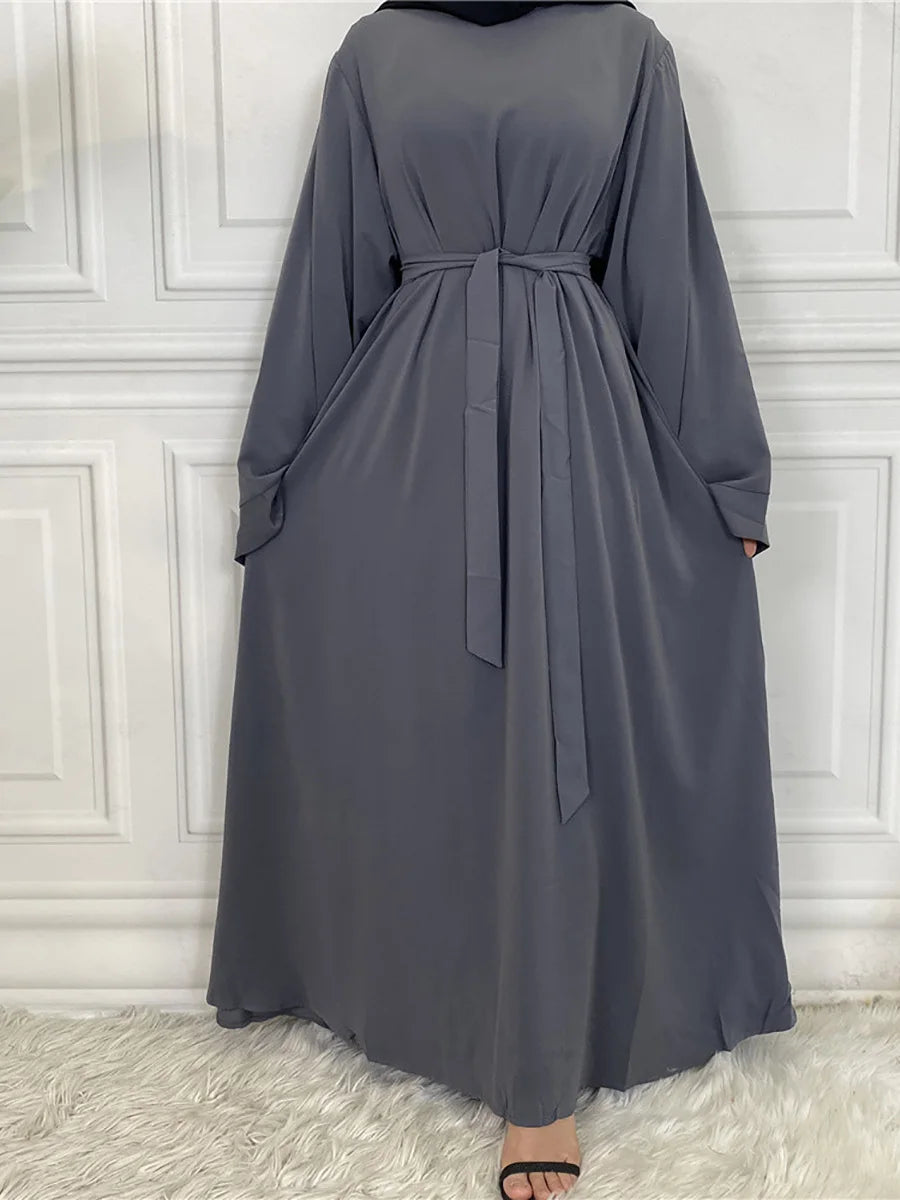 Modest Abaya Ramadan Musulman De Mode Maxi Robe Turkey Kaftan Islamic Clothing Muslim for Women Hijab Dress Caftan Vestidos