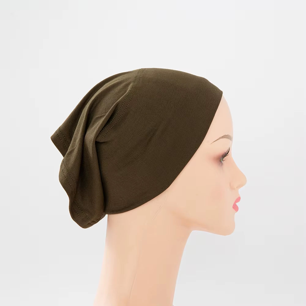 56Colors Fashion Women Inner Hijab Tube Muslim Cap Bonnet Plain Islamic Underscarf Bamboo Jersey Undercaps