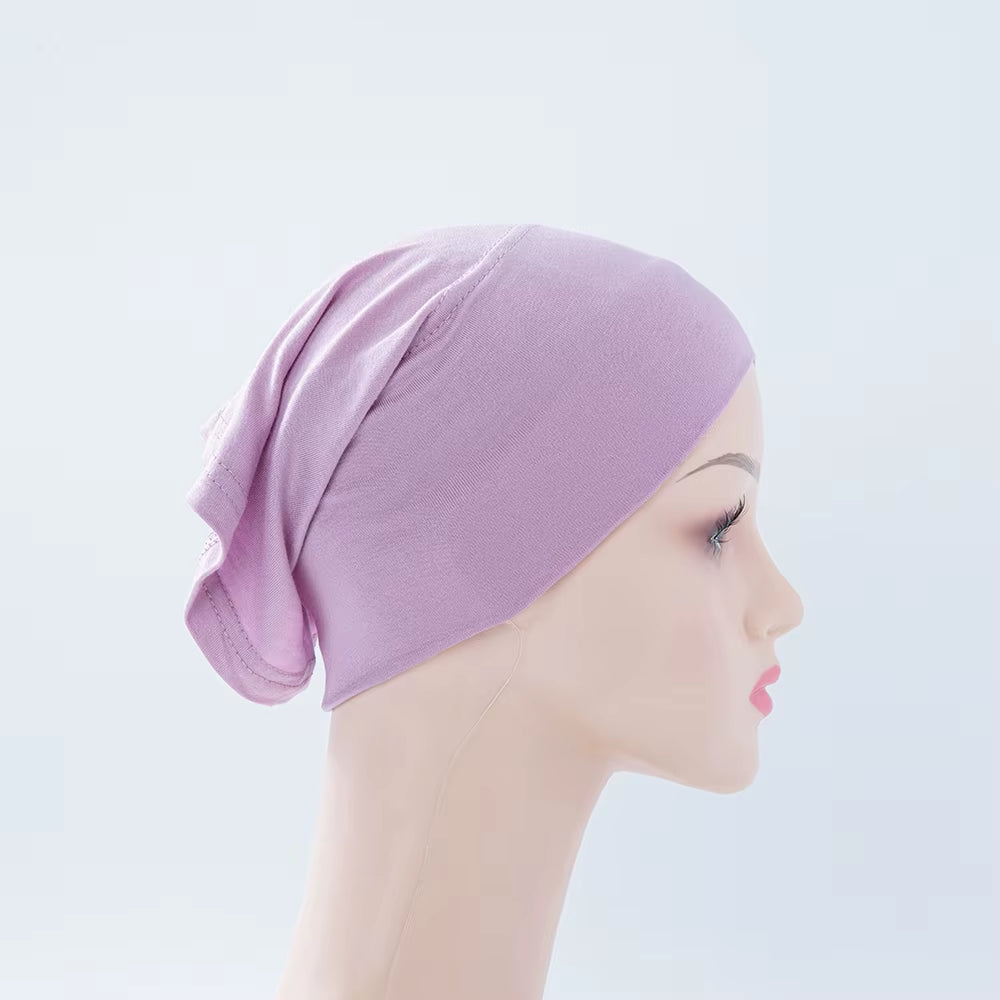 56Colors Fashion Women Inner Hijab Tube Muslim Cap Bonnet Plain Islamic Underscarf Bamboo Jersey Undercaps