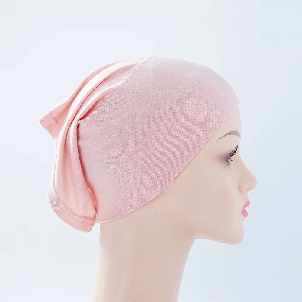 56Colors Fashion Women Inner Hijab Tube Muslim Cap Bonnet Plain Islamic Underscarf Bamboo Jersey Undercaps