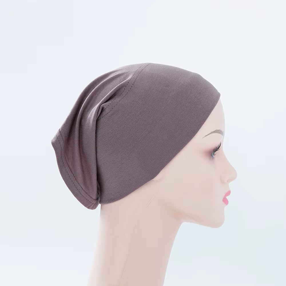 56Colors Fashion Women Inner Hijab Tube Muslim Cap Bonnet Plain Islamic Underscarf Bamboo Jersey Undercaps