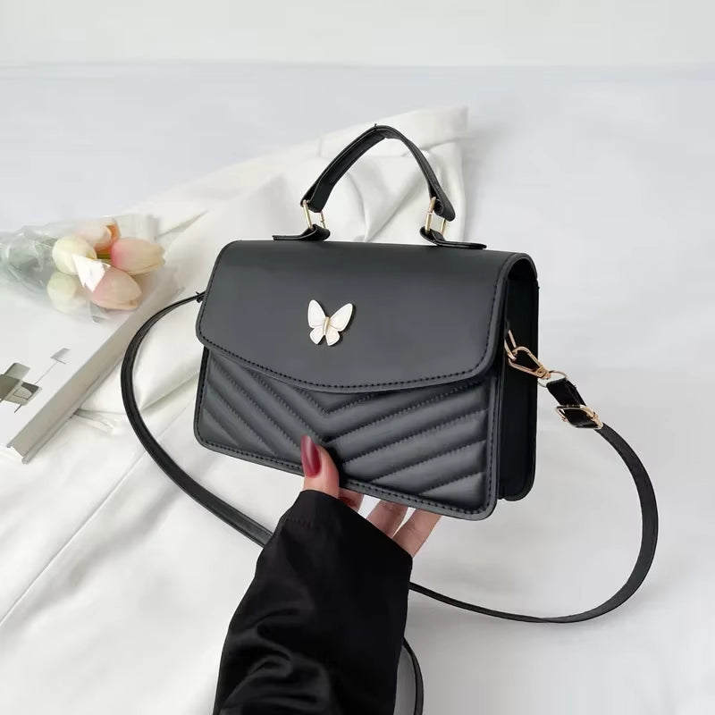 Versatile and Stylish PU Small Square Crossbody Bag - Luxury Designer Handbag for Women