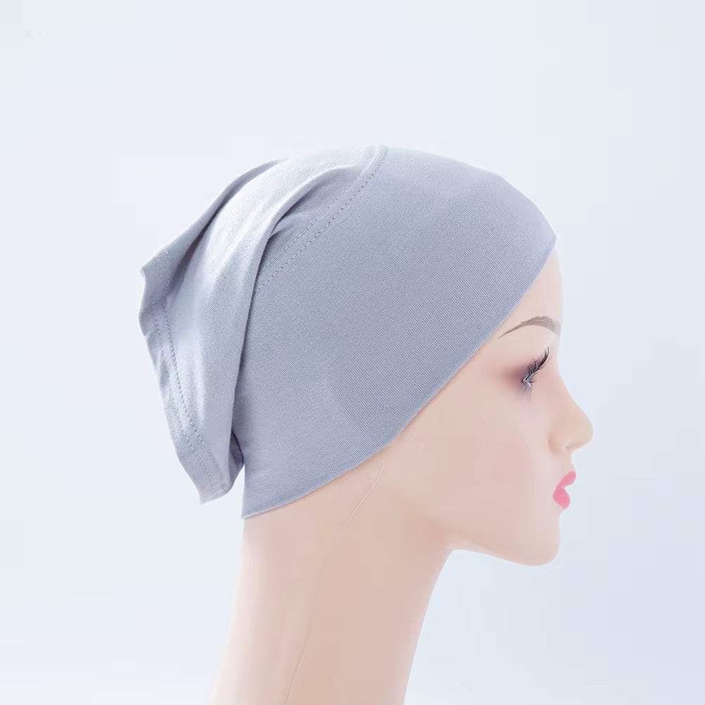 56Colors Fashion Women Inner Hijab Tube Muslim Cap Bonnet Plain Islamic Underscarf Bamboo Jersey Undercaps