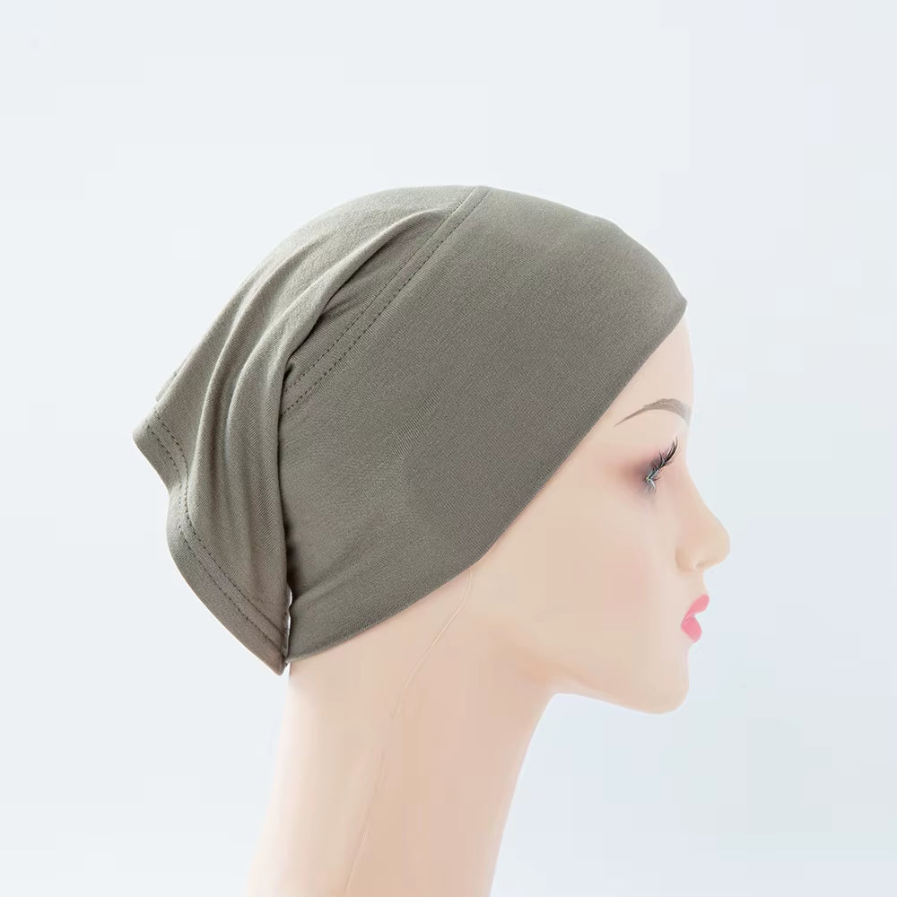 56Colors Fashion Women Inner Hijab Tube Muslim Cap Bonnet Plain Islamic Underscarf Bamboo Jersey Undercaps