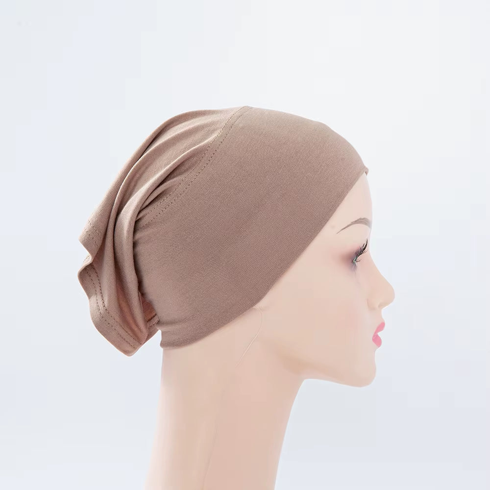 56Colors Fashion Women Inner Hijab Tube Muslim Cap Bonnet Plain Islamic Underscarf Bamboo Jersey Undercaps