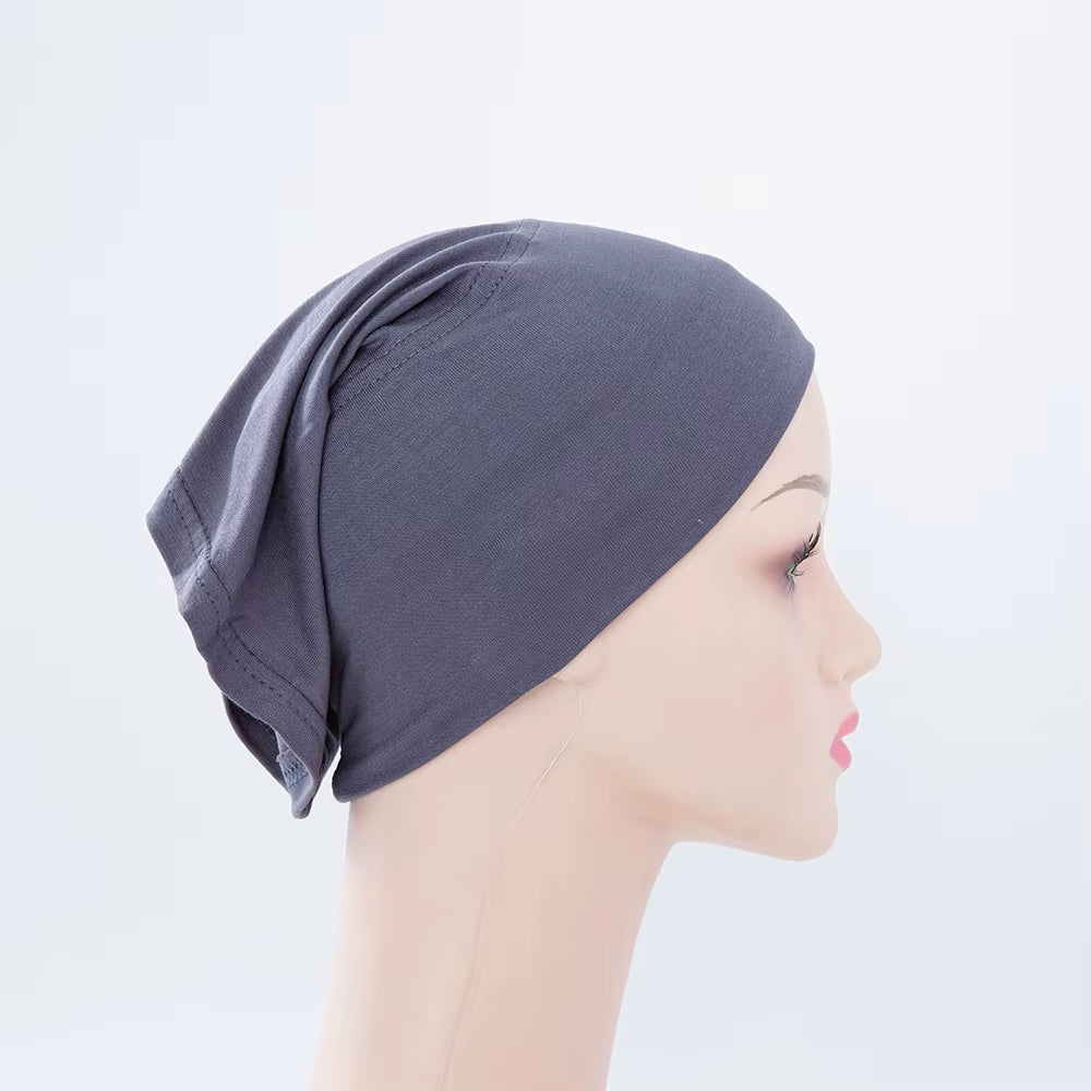 56Colors Fashion Women Inner Hijab Tube Muslim Cap Bonnet Plain Islamic Underscarf Bamboo Jersey Undercaps
