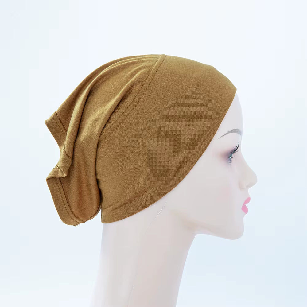 56Colors Fashion Women Inner Hijab Tube Muslim Cap Bonnet Plain Islamic Underscarf Bamboo Jersey Undercaps