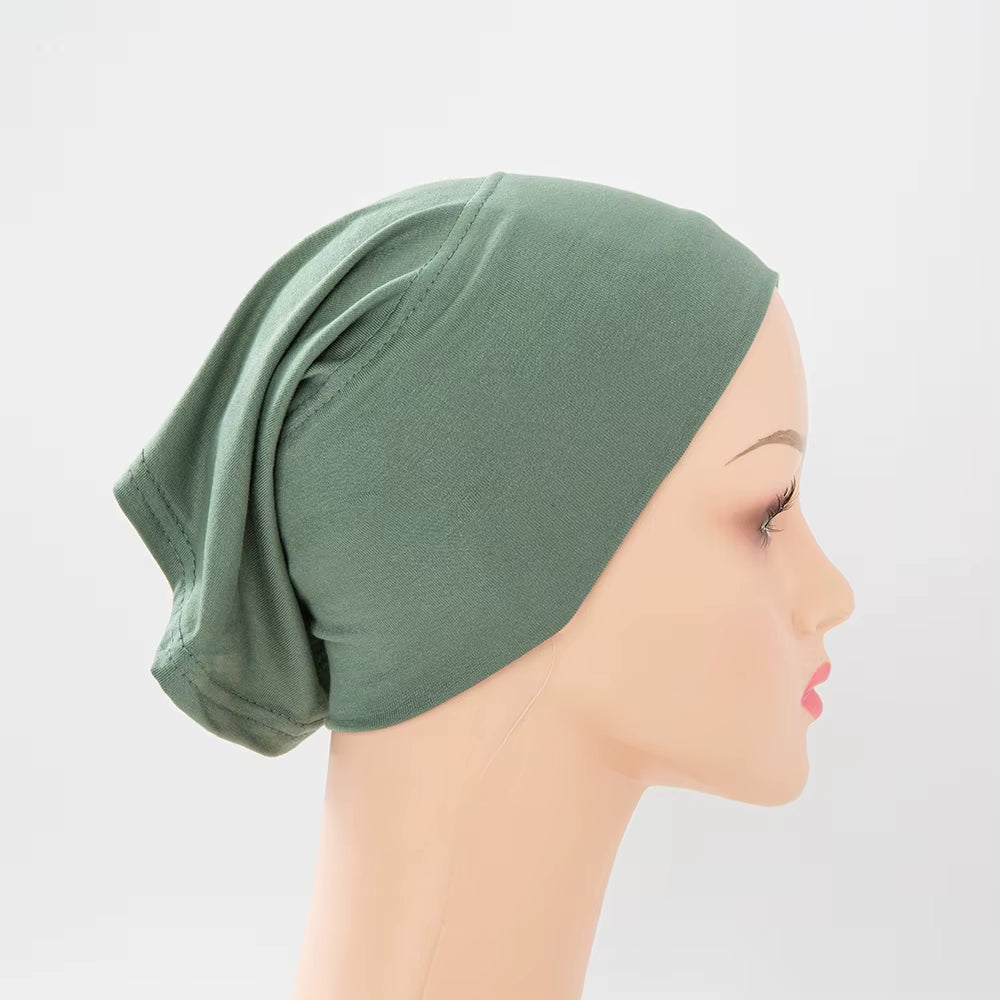 56Colors Fashion Women Inner Hijab Tube Muslim Cap Bonnet Plain Islamic Underscarf Bamboo Jersey Undercaps