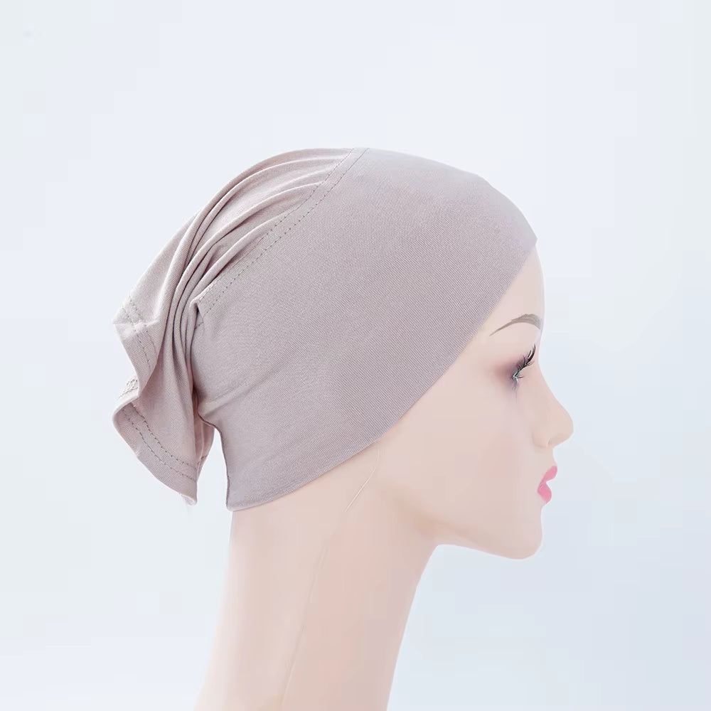 56Colors Fashion Women Inner Hijab Tube Muslim Cap Bonnet Plain Islamic Underscarf Bamboo Jersey Undercaps