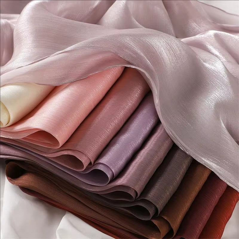 New Premium Shimmer Silk Hijab Scarf Women Luxury Medine Silk Veil Muslim Women Hijab Shiny Shawl Islamic Turban Haedscarf Wraps