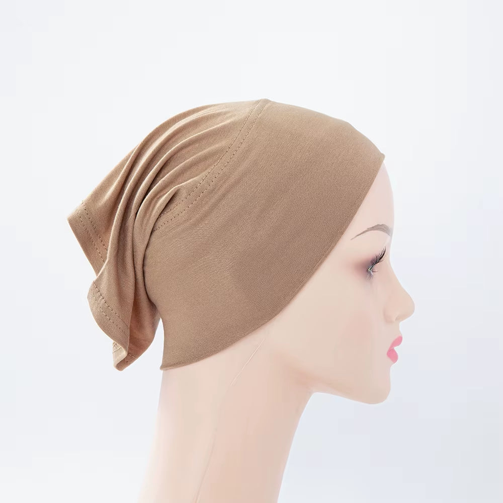 56Colors Fashion Women Inner Hijab Tube Muslim Cap Bonnet Plain Islamic Underscarf Bamboo Jersey Undercaps