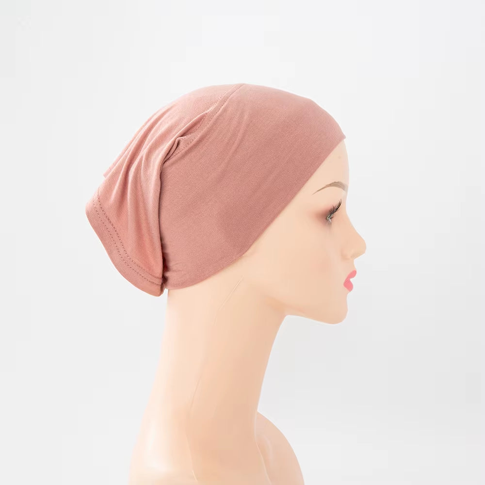 56Colors Fashion Women Inner Hijab Tube Muslim Cap Bonnet Plain Islamic Underscarf Bamboo Jersey Undercaps