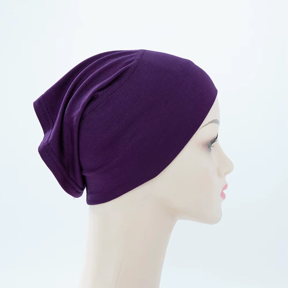 56Colors Fashion Women Inner Hijab Tube Muslim Cap Bonnet Plain Islamic Underscarf Bamboo Jersey Undercaps
