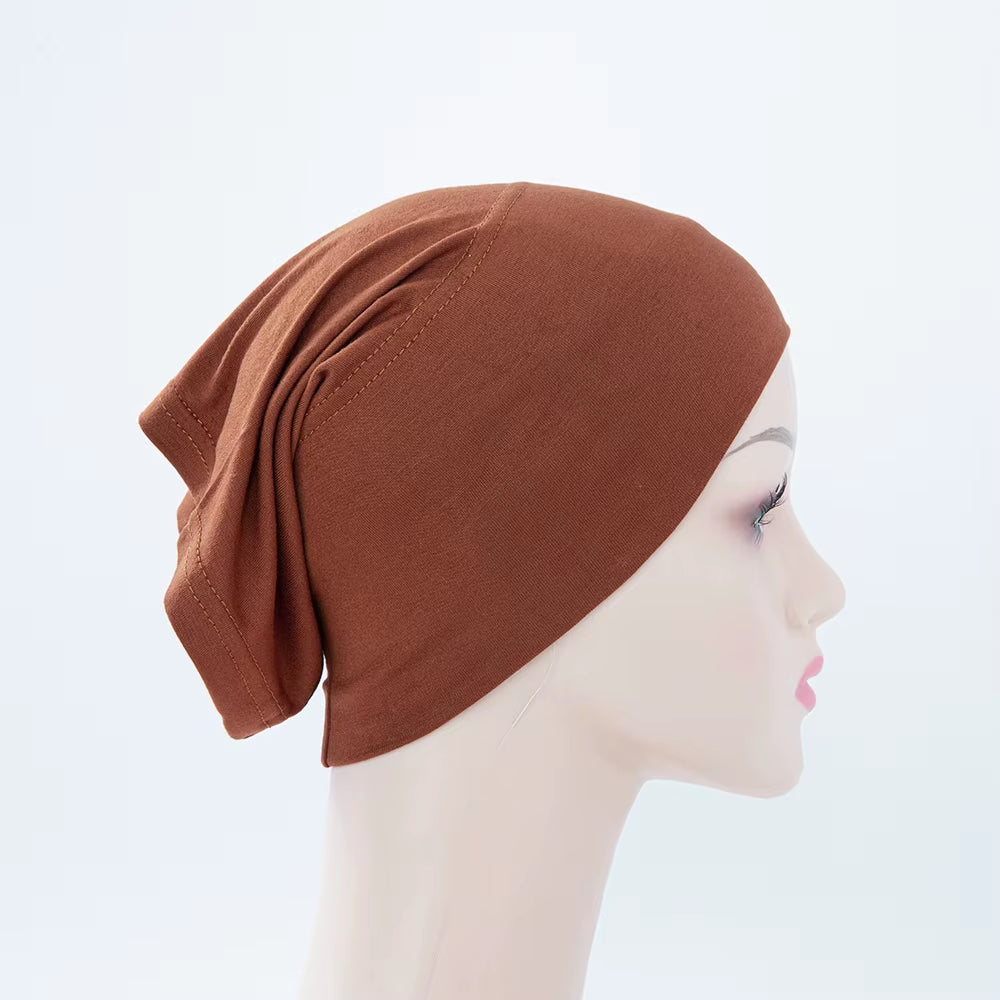 56Colors Fashion Women Inner Hijab Tube Muslim Cap Bonnet Plain Islamic Underscarf Bamboo Jersey Undercaps