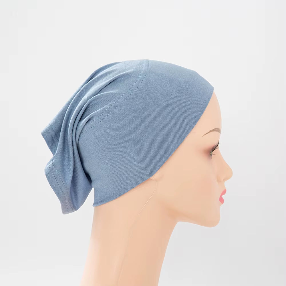 56Colors Fashion Women Inner Hijab Tube Muslim Cap Bonnet Plain Islamic Underscarf Bamboo Jersey Undercaps
