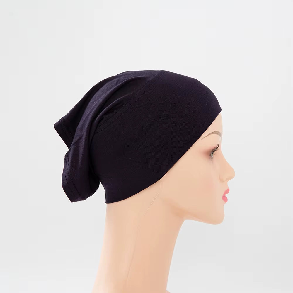 56Colors Fashion Women Inner Hijab Tube Muslim Cap Bonnet Plain Islamic Underscarf Bamboo Jersey Undercaps