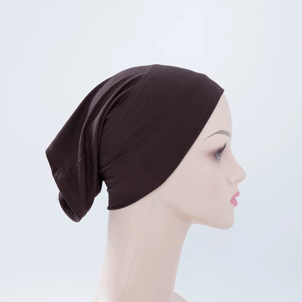56Colors Fashion Women Inner Hijab Tube Muslim Cap Bonnet Plain Islamic Underscarf Bamboo Jersey Undercaps