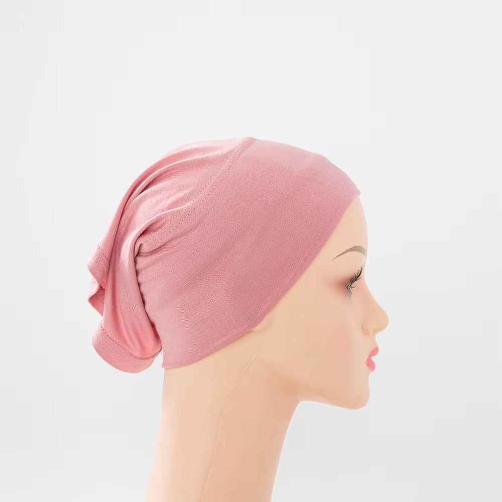 56Colors Fashion Women Inner Hijab Tube Muslim Cap Bonnet Plain Islamic Underscarf Bamboo Jersey Undercaps