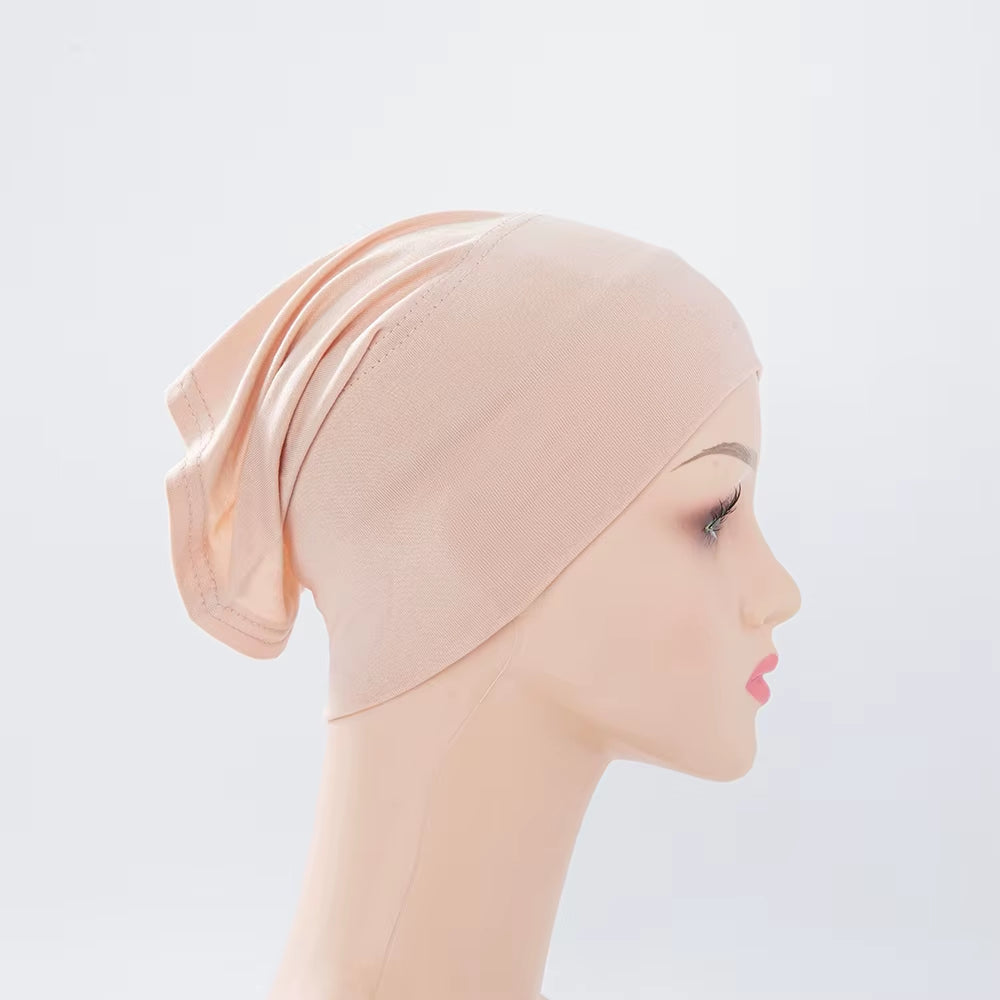 56Colors Fashion Women Inner Hijab Tube Muslim Cap Bonnet Plain Islamic Underscarf Bamboo Jersey Undercaps