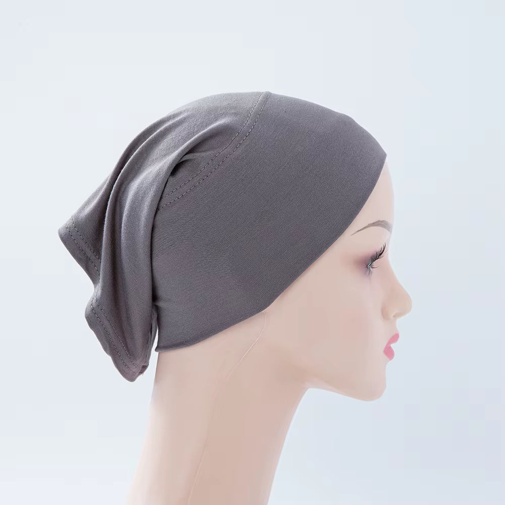 56Colors Fashion Women Inner Hijab Tube Muslim Cap Bonnet Plain Islamic Underscarf Bamboo Jersey Undercaps