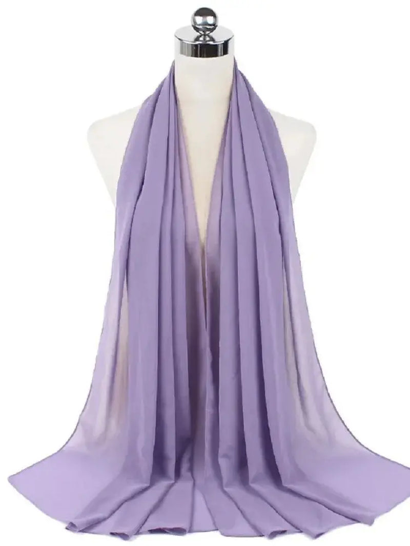 New Fashion Women Solid Chiffon Headscarf Ready to Wear Instant Hijab Scarf Muslim Shawl Islamic Hijabs Arab Wrap Head Scarves