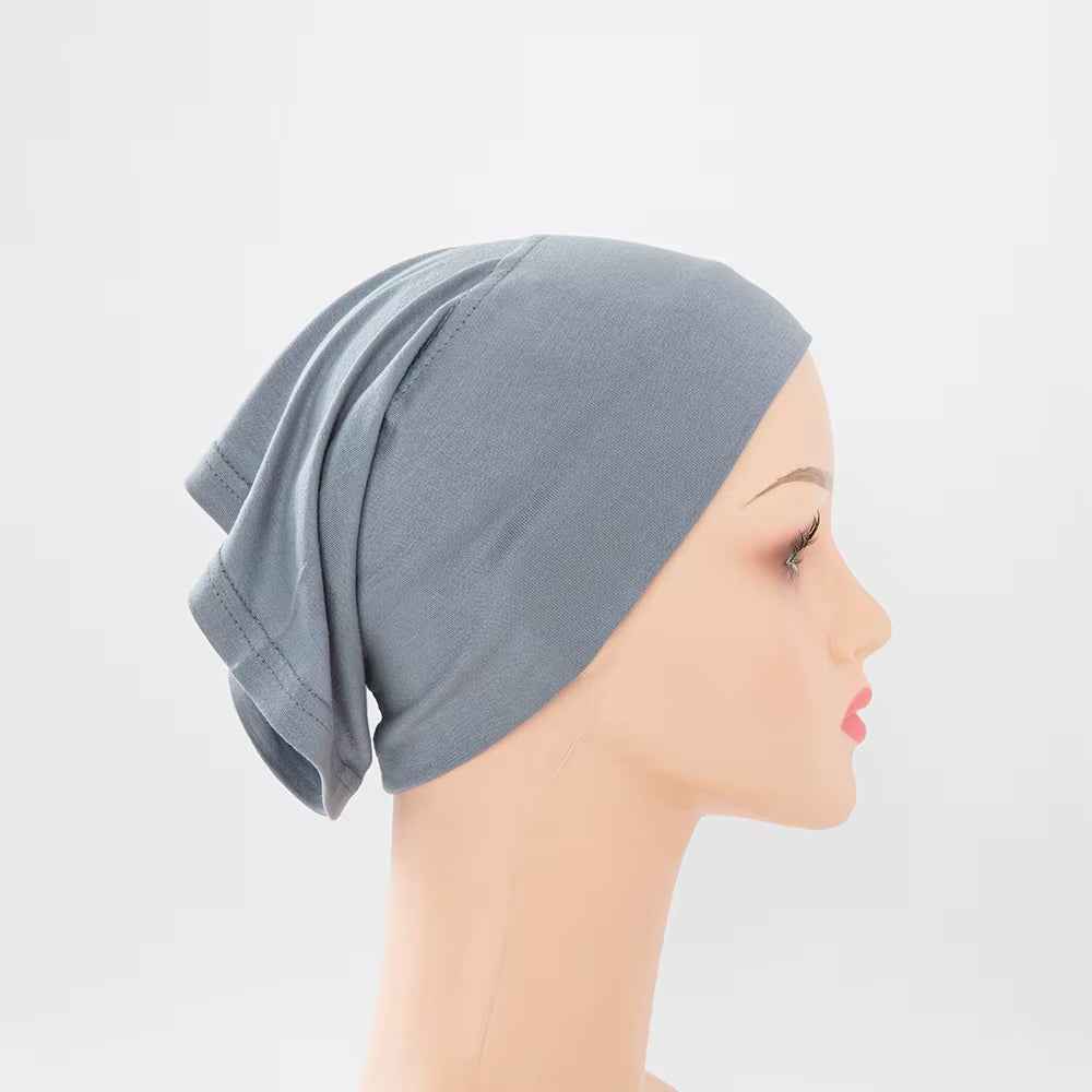 56Colors Fashion Women Inner Hijab Tube Muslim Cap Bonnet Plain Islamic Underscarf Bamboo Jersey Undercaps