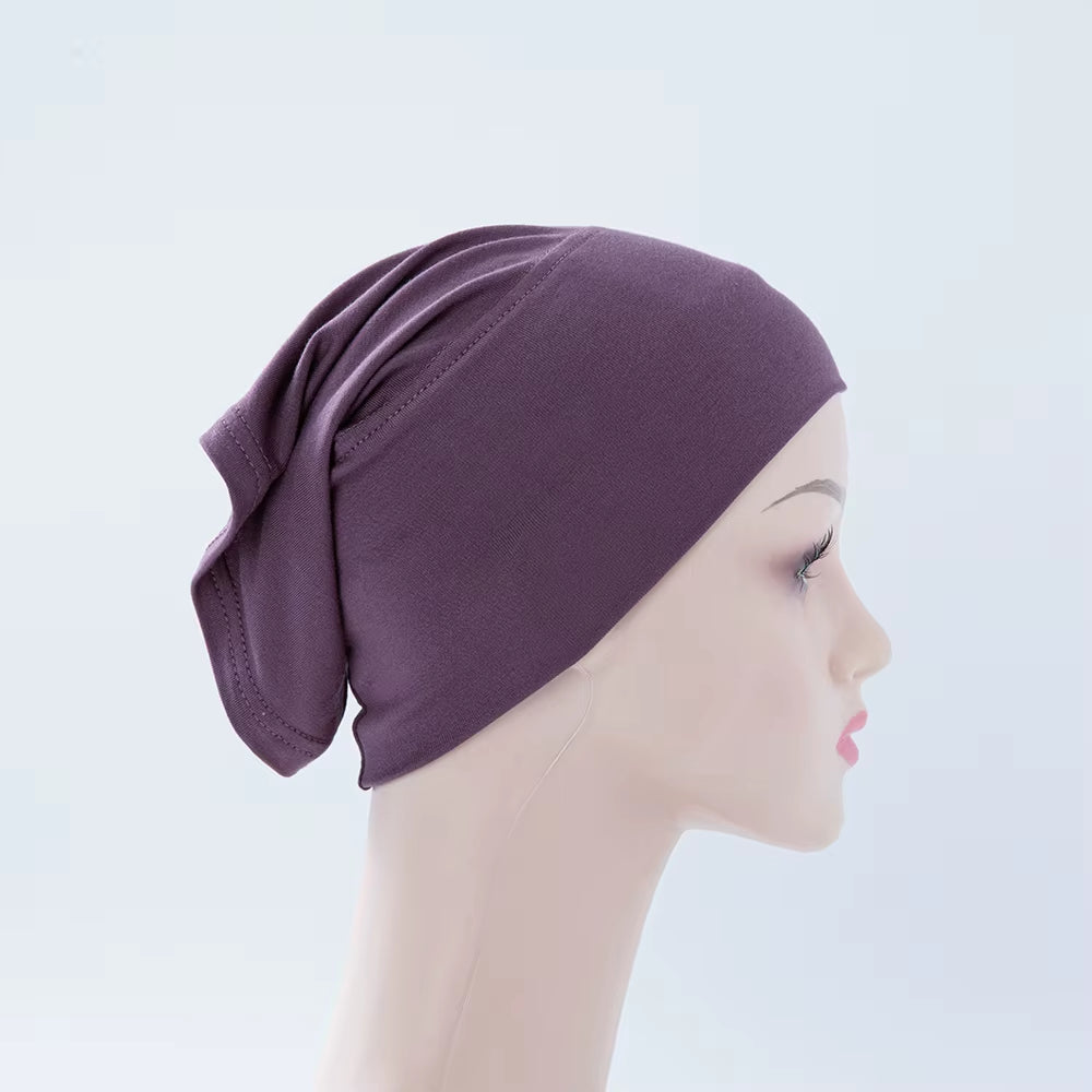 56Colors Fashion Women Inner Hijab Tube Muslim Cap Bonnet Plain Islamic Underscarf Bamboo Jersey Undercaps
