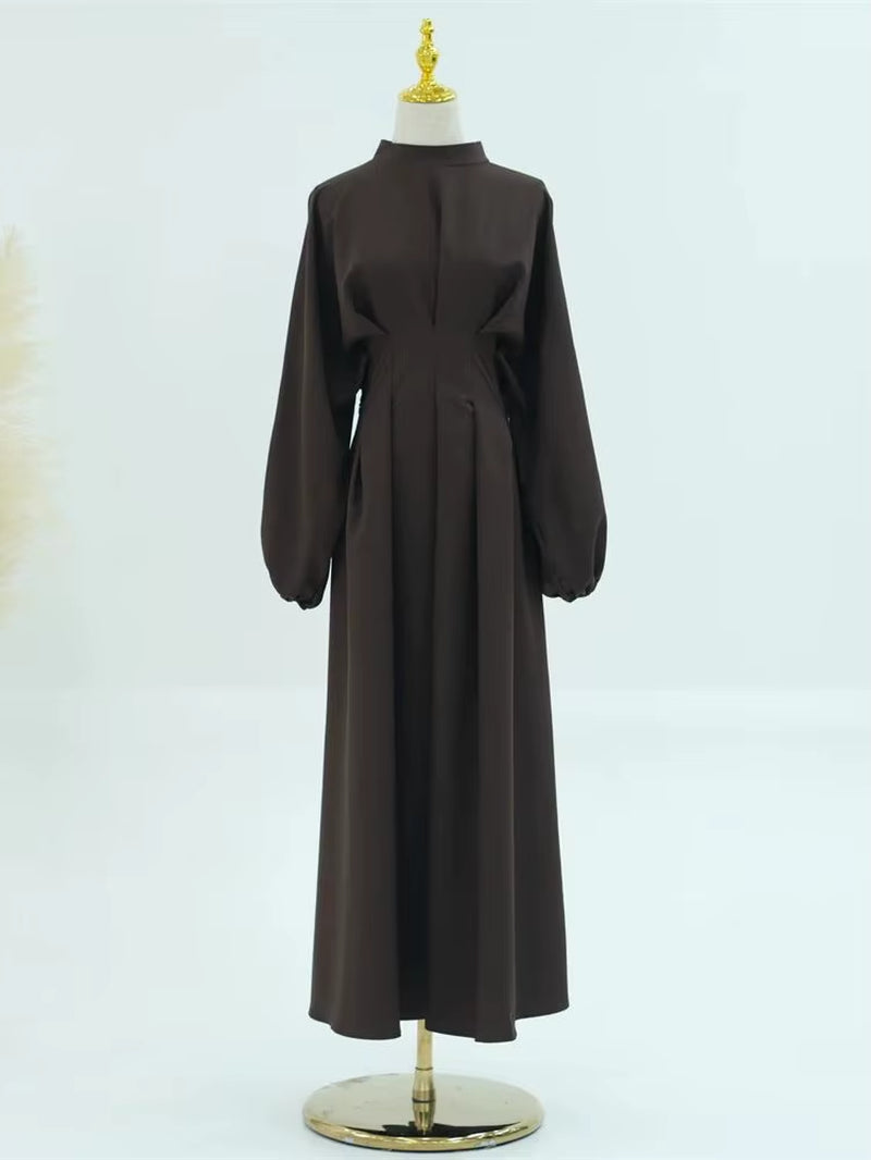 Ramadan Linen Abaya Dubai Turkey Islam Muslim Modest Dress Kaftan Prayer Clothes for Women Kebaya Robe Arabe Femme Musulmane