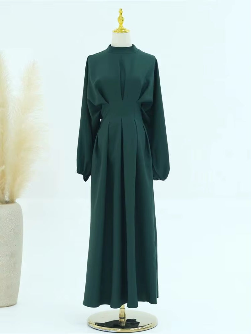 Ramadan Linen Abaya Dubai Turkey Islam Muslim Modest Dress Kaftan Prayer Clothes for Women Kebaya Robe Arabe Femme Musulmane