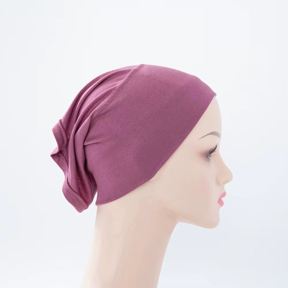 56Colors Fashion Women Inner Hijab Tube Muslim Cap Bonnet Plain Islamic Underscarf Bamboo Jersey Undercaps
