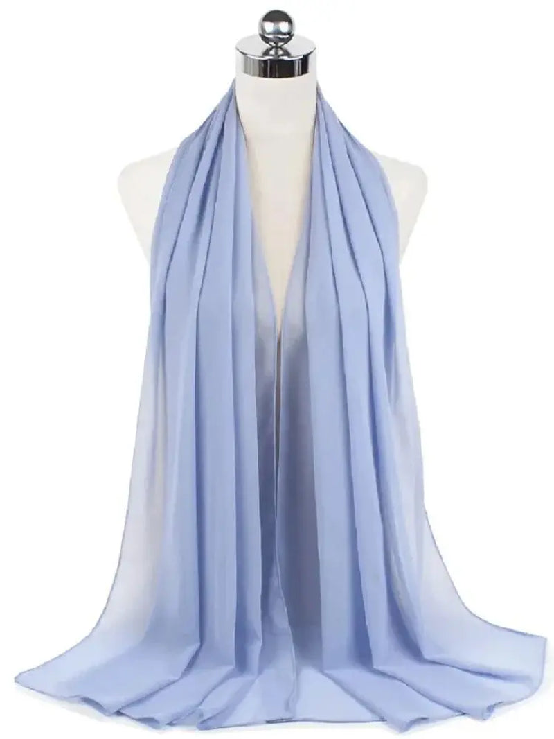 New Fashion Women Solid Chiffon Headscarf Ready to Wear Instant Hijab Scarf Muslim Shawl Islamic Hijabs Arab Wrap Head Scarves
