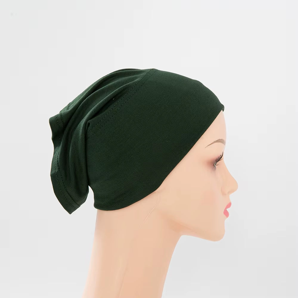56Colors Fashion Women Inner Hijab Tube Muslim Cap Bonnet Plain Islamic Underscarf Bamboo Jersey Undercaps