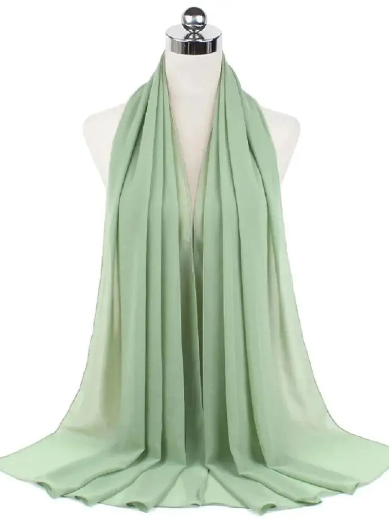 New Fashion Women Solid Chiffon Headscarf Ready to Wear Instant Hijab Scarf Muslim Shawl Islamic Hijabs Arab Wrap Head Scarves