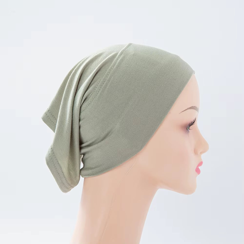 56Colors Fashion Women Inner Hijab Tube Muslim Cap Bonnet Plain Islamic Underscarf Bamboo Jersey Undercaps