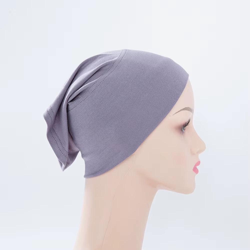 56Colors Fashion Women Inner Hijab Tube Muslim Cap Bonnet Plain Islamic Underscarf Bamboo Jersey Undercaps