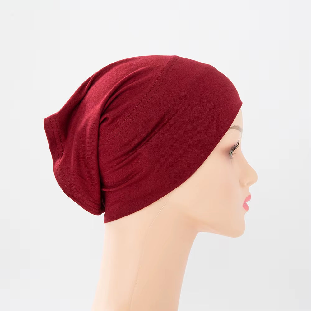 56Colors Fashion Women Inner Hijab Tube Muslim Cap Bonnet Plain Islamic Underscarf Bamboo Jersey Undercaps